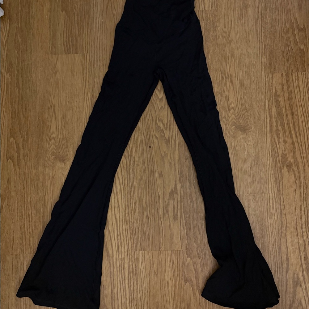 aerie Black High-Waist Flare Leggings
